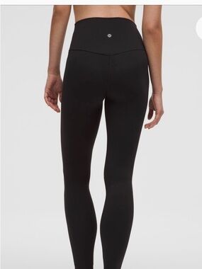 Lululemon Align. Very good used condition. Size 4 Black High-Rise 28” length.